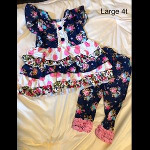 4t boutique floral outfit